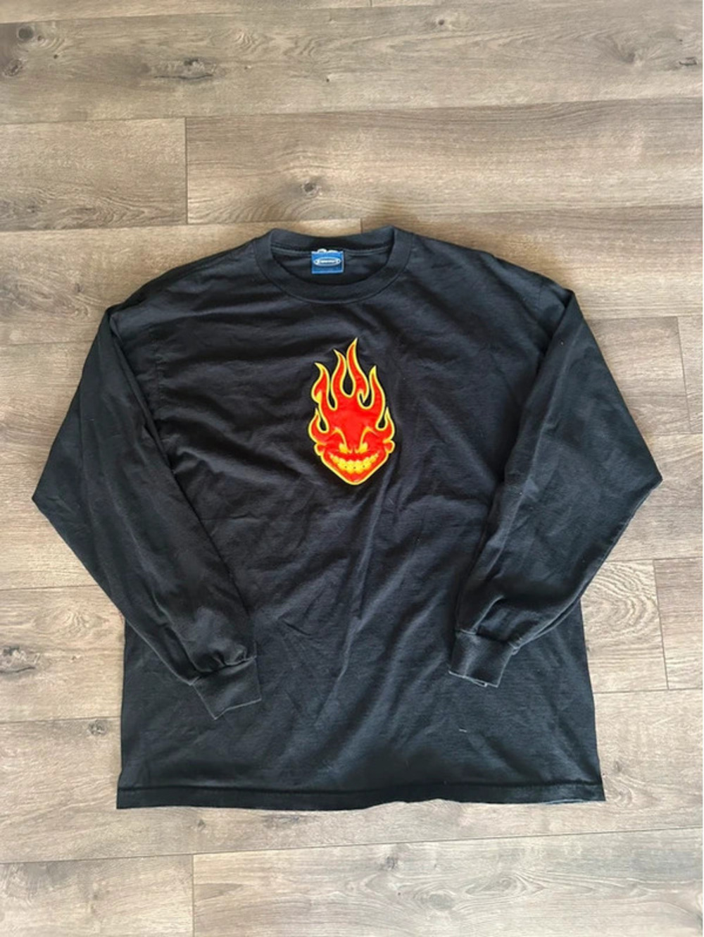 Vintage Sideout Flame Graphic Long Sleeve Grail large